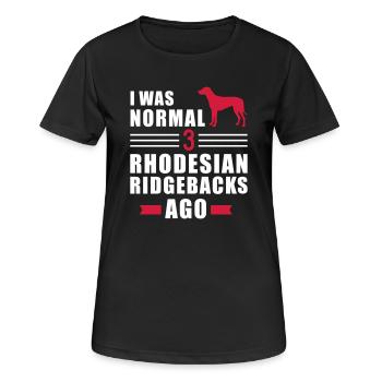 Rhodesian Ridgeback - T-shirt respirant Femme - noir - Devant - AI Model Female 172 light (172cm)