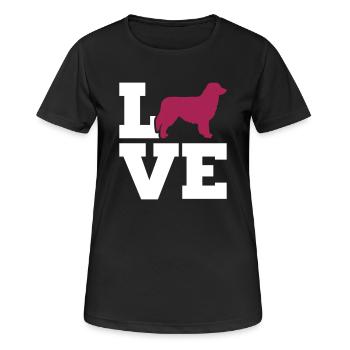 Australian shepherd - T-shirt respirant Femme - noir - Devant - AI Model Female 172 light (172cm)