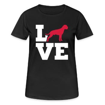 Boxer - T-shirt respirant Femme - noir - Devant - AI Model Female 172 light (172cm)