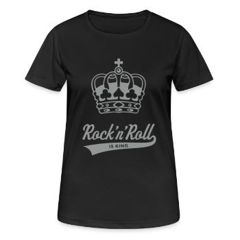 Rock 'n' Roll Is King - Women's Breathable T-Shirt - black - Front - AI Model Female 172 light (172cm)
