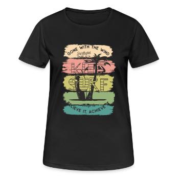 Kiteboard Kiteboard Kitesurf cadeau de Kitesurf - T-shirt respirant Femme - noir - Devant - AI Model Female 172 light (172cm)