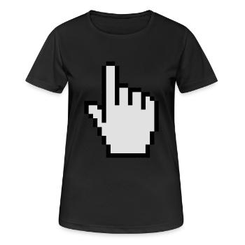 Mouse pointer - T-shirt respirant Femme - noir - Devant - AI Model Female 172 light (172cm)