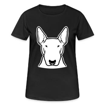 Bull terrier - Women's Breathable T-Shirt - black - Front - AI Model Female 172 light (172cm)