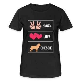 Retriever de la baie de Chesapeake - T-shirt respirant Femme - noir - Devant - AI Model Female 172 light (172cm)
