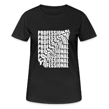 Professional - Women's Breathable T-Shirt - black - Front - AI Model Female 172 light (172cm)