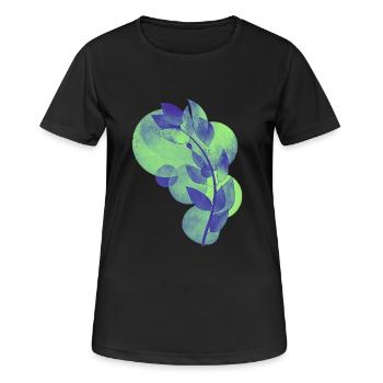 Plant - Frauen T-Shirt atmungsaktiv - Schwarz - Vorne - AI Model Female 172 light (172cm)