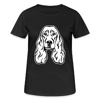 Cocker Spaniel - Women's Breathable T-Shirt - black - Front - AI Model Female 172 light (172cm)