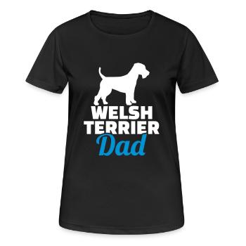 Welsh Terrier - Women's Breathable T-Shirt - black - Front - AI Model Female 172 light (172cm)