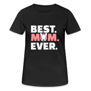 Bullterrier - Frauen T-Shirt atmungsaktiv - Schwarz - Vorne - AI Model Female 172 light (172cm)