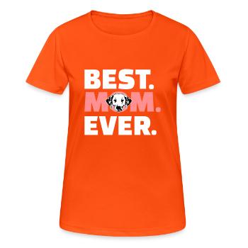 Dalmatiner - Frauen T-Shirt atmungsaktiv - Neonorange - Vorne - AI Model Female 172 dark (172cm)