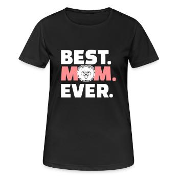 Spitz - Frauen T-Shirt atmungsaktiv - Schwarz - Vorne - AI Model Female 172 light (172cm)