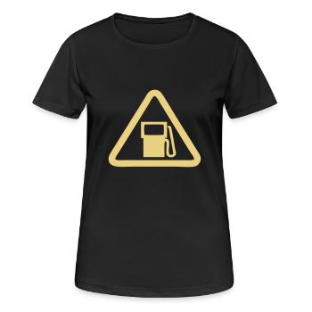 Filling Station,Gasoline,Diesel fuel - Women's Breathable T-Shirt - black - Front - AI Model Female 172 light (172cm)