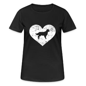 Golden Retriever - T-shirt respirant Femme - noir - Devant - AI Model Female 172 light (172cm)