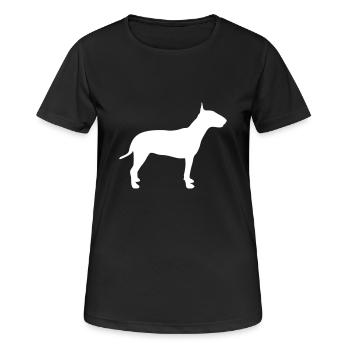 Bull terrier - Women's Breathable T-Shirt - black - Front - AI Model Female 172 light (172cm)