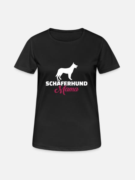 Schäferhund - Frauen T-Shirt atmungsaktiv - Schwarz