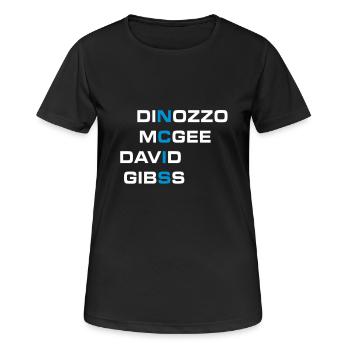 NCIS Agenten Team - Frauen T-Shirt atmungsaktiv - Schwarz - Vorne - AI Model Female 172 light (172cm)