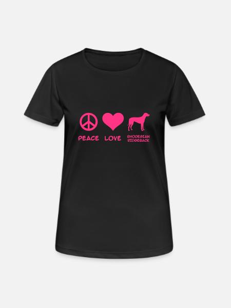 Rhodesian Ridgeback - Frauen T-Shirt atmungsaktiv - Schwarz