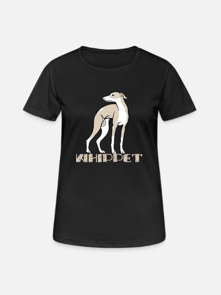 Whippet 45 - Frauen T-Shirt atmungsaktiv - Schwarz