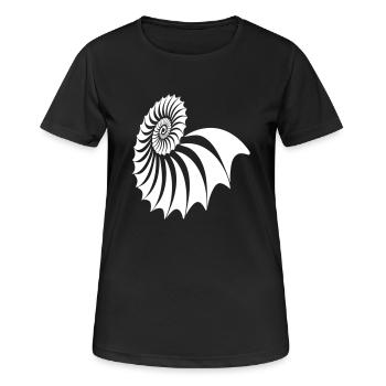 Nautilus Spirale - Frauen T-Shirt atmungsaktiv - Schwarz - Vorne - AI Model Female 172 light (172cm)
