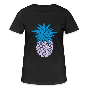 ANANAS STYLIZED - Women's Breathable T-Shirt - black - Front - AI Model Female 172 light (172cm)