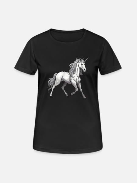 Unicorn Animal - Women's Breathable T-Shirt - black