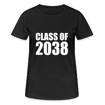 Class of 2038 - Women's Breathable T-Shirt - black - Front - AI Model Female 172 light (172cm)