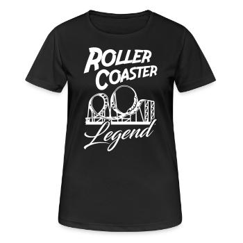 Roller Coaster Legend - Women's Breathable T-Shirt - black - Front - AI Model Female 172 light (172cm)