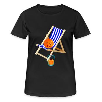 plaisir - T-shirt respirant Femme - noir - Devant - AI Model Female 172 light (172cm)