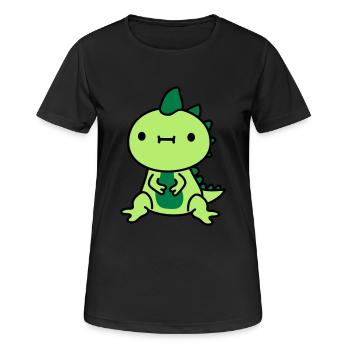 kleiner suesser kawaii - Frauen T-Shirt atmungsaktiv - Schwarz - Vorne - AI Model Female 172 light (172cm)
