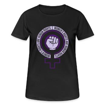 womens rights feminist quote - Women's Breathable T-Shirt - black - Front - AI Model Female 172 light (172cm)