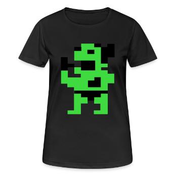 Le Gros Vert (Pix) - T-shirt respirant Femme - noir - Devant - AI Model Female 172 light (172cm)