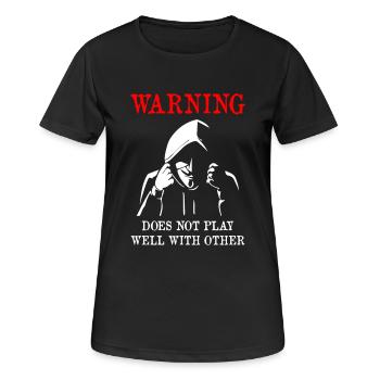 Does Not Play Well With Other Anonymous - Women's Breathable T-Shirt - black - Front - AI Model Female 172 light (172cm)