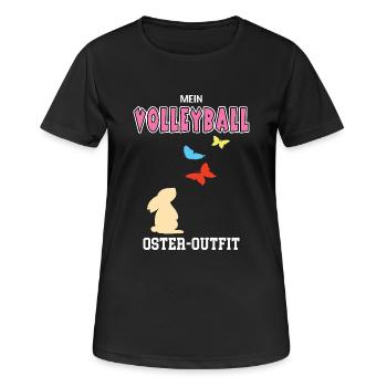 Volleyballerin Ostern Geschenk Volleyballspielerin - Frauen T-Shirt atmungsaktiv - Schwarz - Vorne - AI Model Female 172 light (172cm)