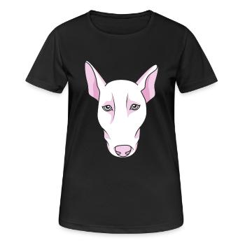Bull terrier - Women's Breathable T-Shirt - black - Front - AI Model Female 172 light (172cm)