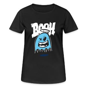 Funny Halloween Tee - Women's Breathable T-Shirt - black - Front - AI Model Female 172 light (172cm)