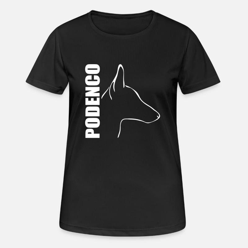 PODENCO PROFILE - Women's Breathable T-Shirt - black