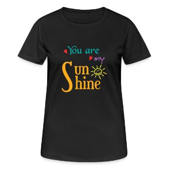 Tu es mon Rayon de soleil - T-shirt respirant Femme - noir - Devant - AI Model Female 172 light (172cm)