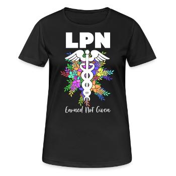 Infirmière Infirmière Infirmière - T-shirt respirant Femme - noir - Devant - AI Model Female 172 light (172cm)