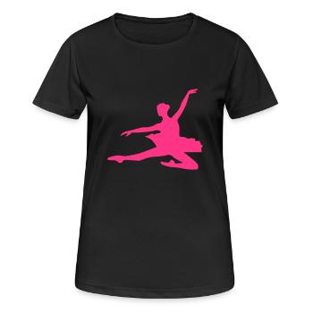 Ballet - T-shirt respirant Femme - noir - Devant - AI Model Female 172 light (172cm)