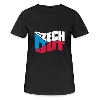 chech - T-shirt respirant Femme - noir - Devant - AI Model Female 172 light (172cm)