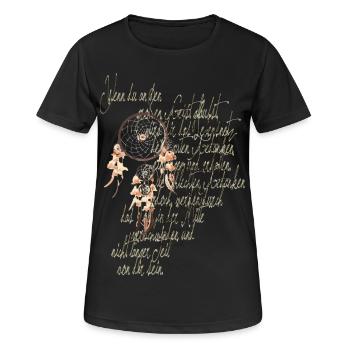 Paroles de Dream Catcher - T-shirt respirant Femme - noir - Devant - AI Model Female 172 light (172cm)