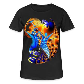 mission de transe - T-shirt respirant Femme - noir - Devant - AI Model Female 172 light (172cm)