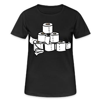 PQ Tour pyramide de corona Hamsters pandémie - T-shirt respirant Femme - noir - Devant - AI Model Female 172 light (172cm)