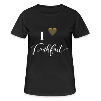 Francfort - T-shirt respirant Femme - noir - Devant - AI Model Female 172 light (172cm)
