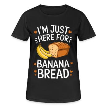 Banana Bread Saying Funny Banana Bread Gift - Women's Breathable T-Shirt - black - Front - AI Model Female 172 light (172cm)