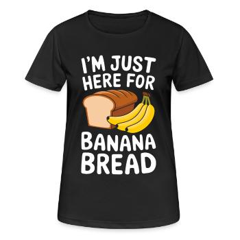 Bananenbrot Spruch Lustiges Bananenbrot Geschenk - Frauen T-Shirt atmungsaktiv - Schwarz - Vorne - AI Model Female 172 light (172cm)