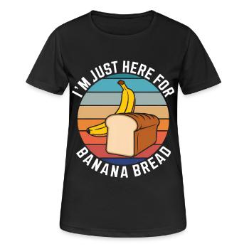 Bananenbrot Spruch Lustiges Bananenbrot Geschenk - Frauen T-Shirt atmungsaktiv - Schwarz - Vorne - AI Model Female 172 light (172cm)