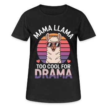 Lama Spruch Alpaka Lamas Lustiges Lama Geschenk - Frauen T-Shirt atmungsaktiv - Schwarz - Vorne - AI Model Female 172 light (172cm)