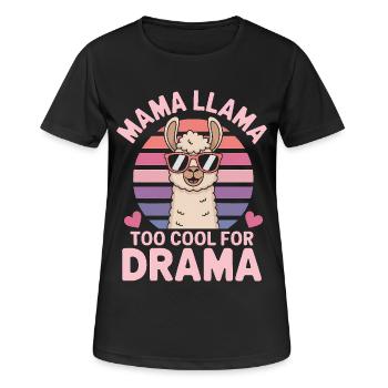 Lama Spruch Alpaka Lamas Lustiges Lama Geschenk - Frauen T-Shirt atmungsaktiv - Schwarz - Vorne - AI Model Female 172 light (172cm)