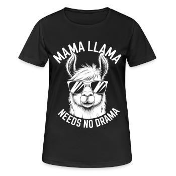 Lama Spruch Alpaka Lamas Lustiges Lama Geschenk - Frauen T-Shirt atmungsaktiv - Schwarz - Vorne - AI Model Female 172 light (172cm)